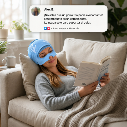 Gorro para aliviar la migraña