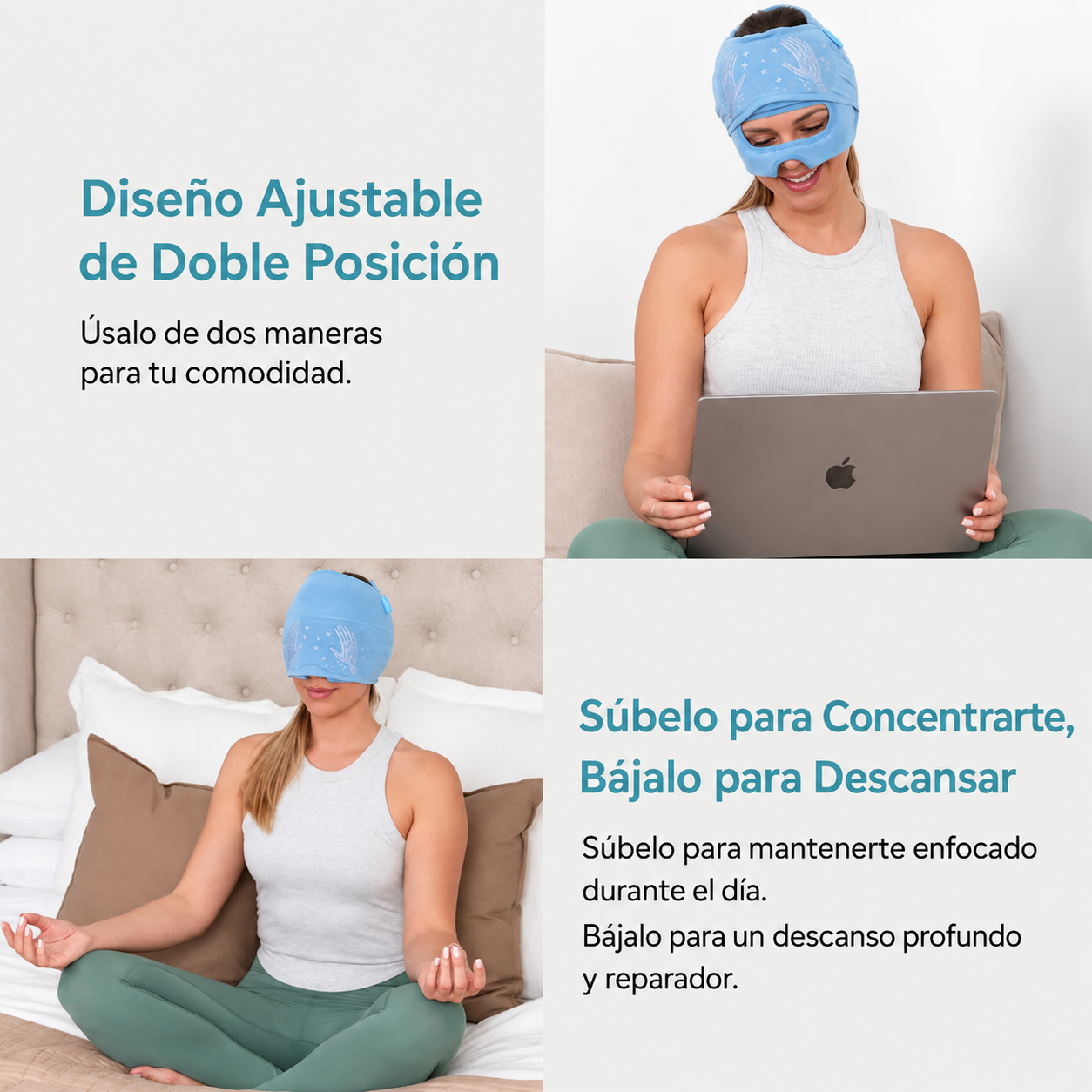 Gorro para aliviar la migraña